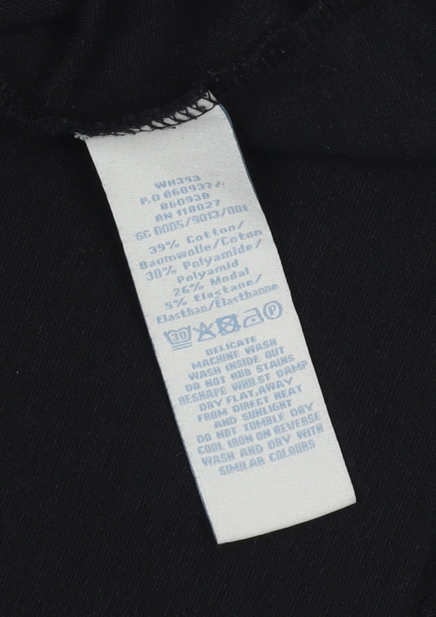 Boden Women's Black Shift Dress Size 6 Cotton Blend