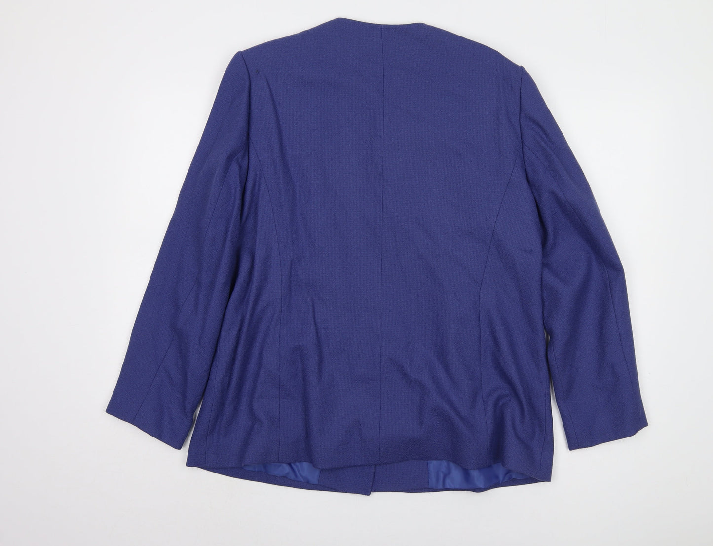 Eastex Women's Blue Wool Suit Jacket Size 16