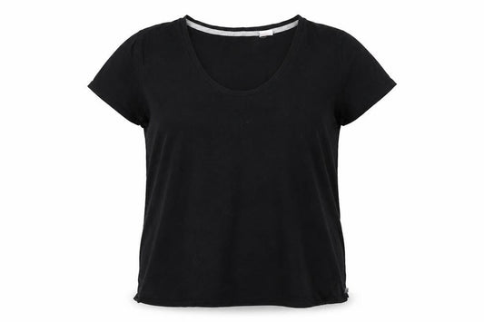 Womens UK Size L DKNY Black Cotton Blend T-Shirt