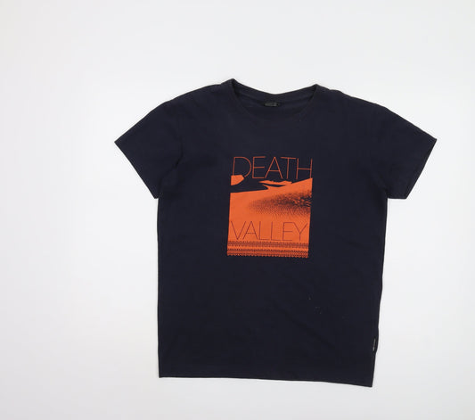 Trespass Men's Blue Graphic Print T-Shirt XS
