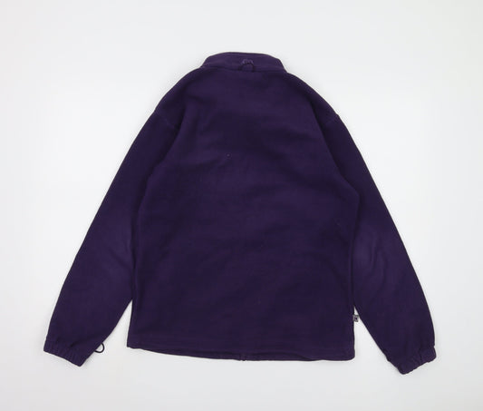 Mountain Essentials Women's Purple Fleece Jacket Size 8
