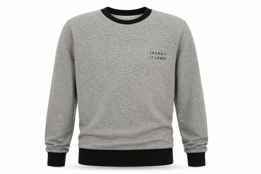 Mens UK M Regular JACK & JONES Grey Pullover Sweatshirt