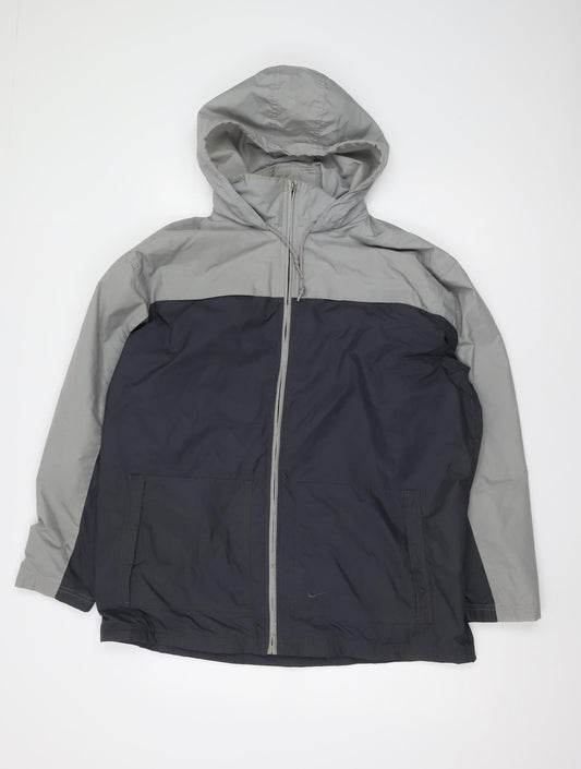 Nike Men's Grey Windbreaker Jacket M