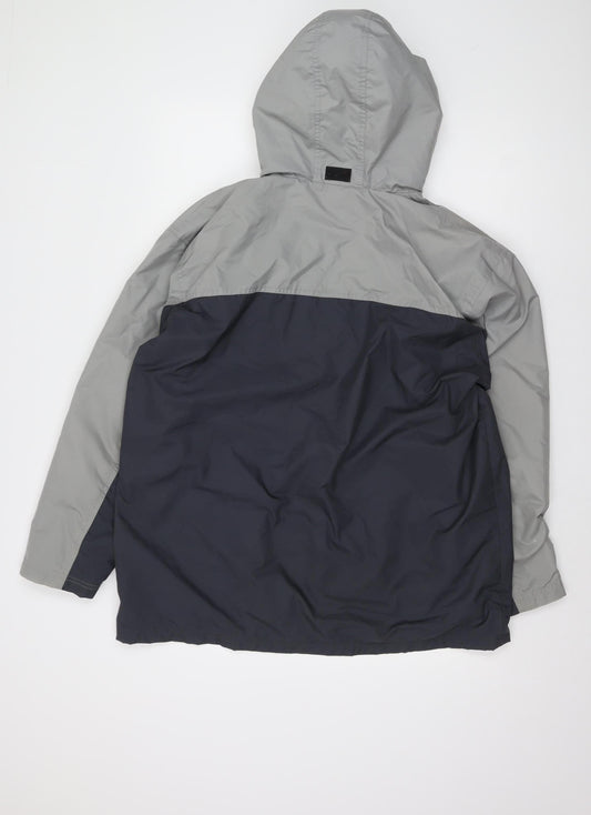 Nike Men's Grey Windbreaker Jacket M