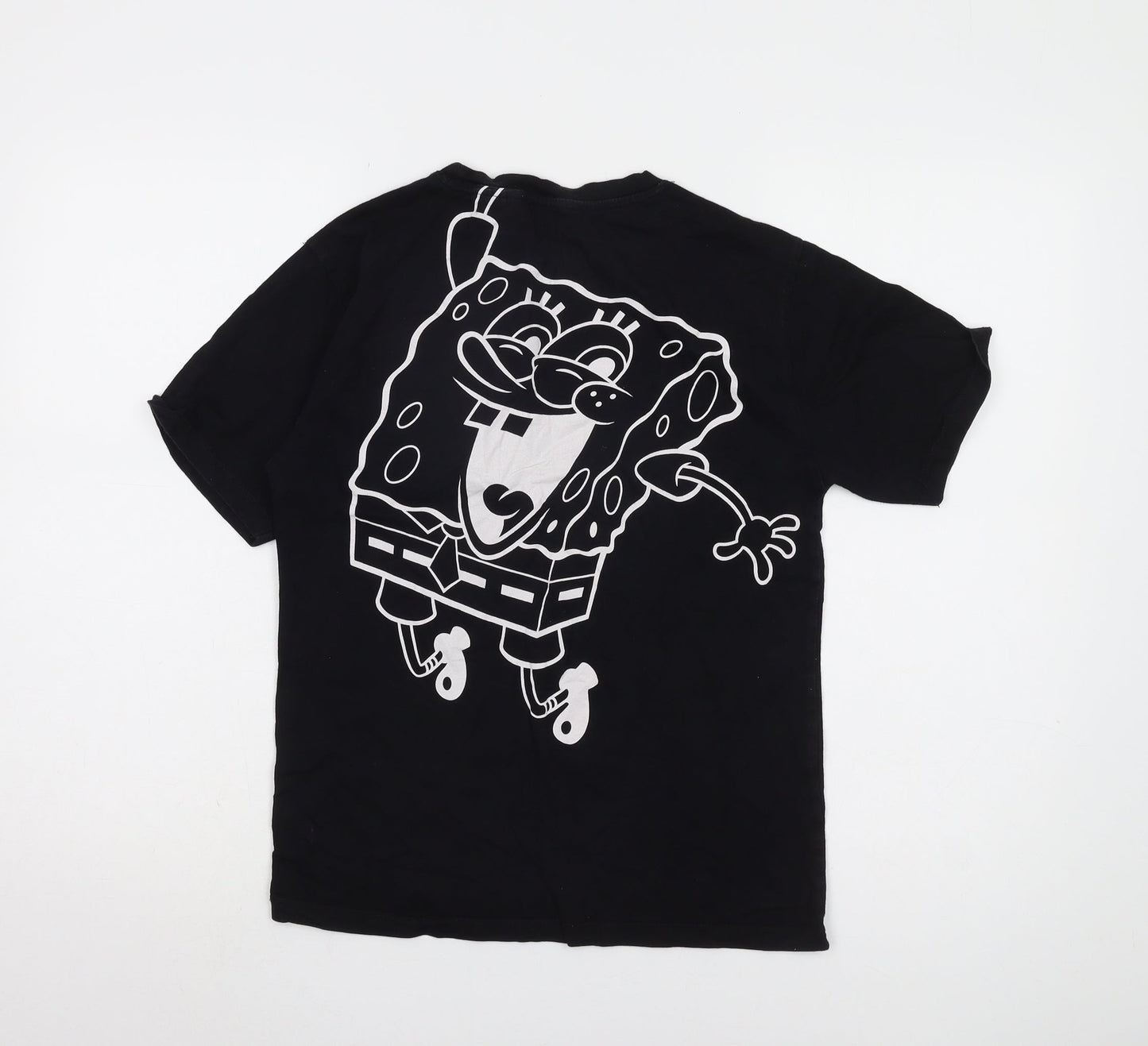 SpongeBob Square Pants Boys Black Graphic T-Shirt 13-14 Years