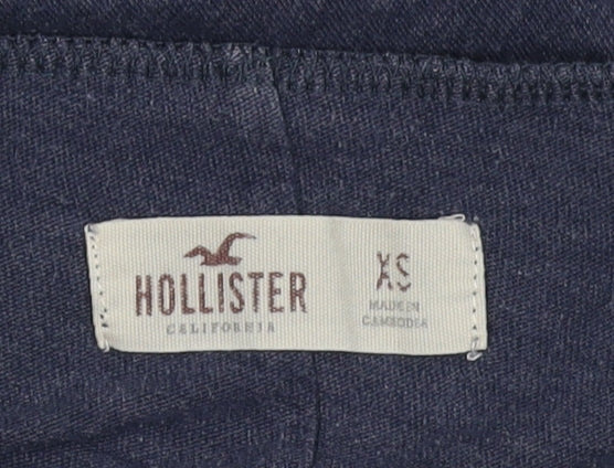 Hollister Women's Blue XS V-Neck Jersey T-Shirt