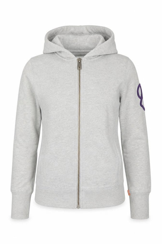 Unisex Adults UK S Regular Superdry Grey Full Zip Hoodie
