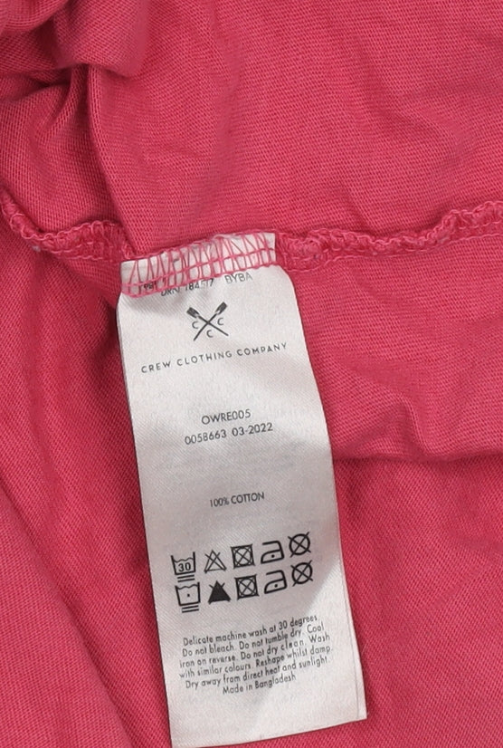 Crew Clothing Company Women's Red T-Shirt - Size 8