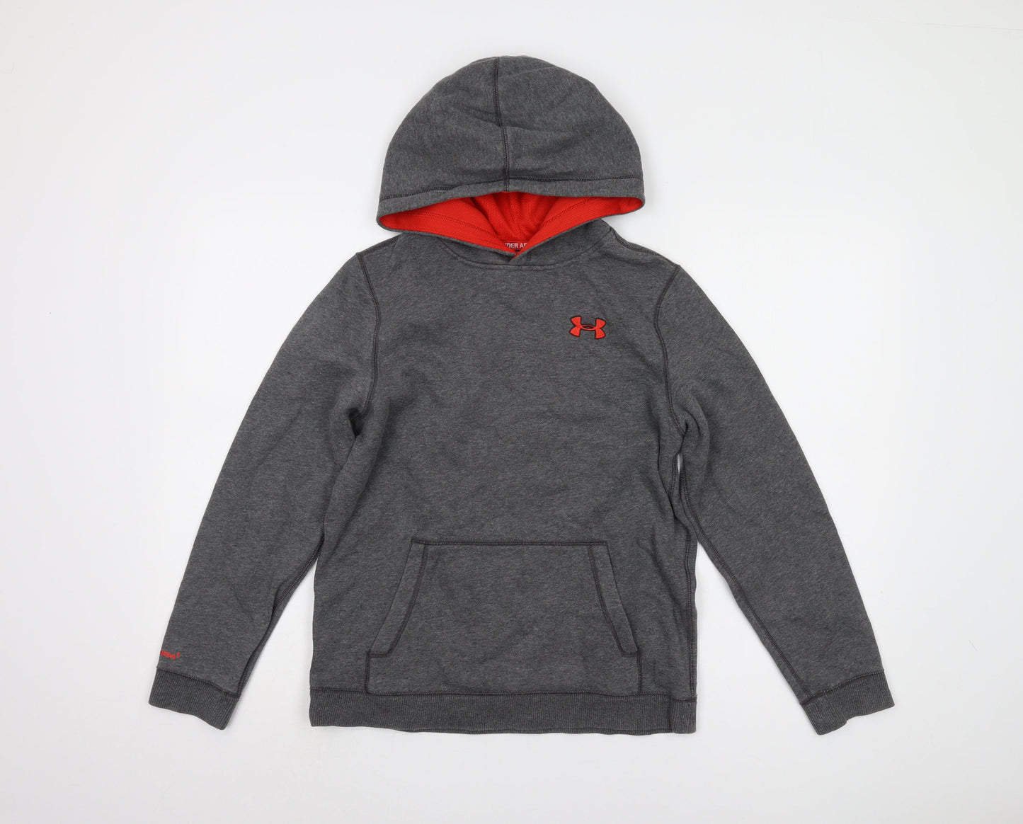 Under Armour Boys Grey Pullover Hoodie Age 12 Yrs