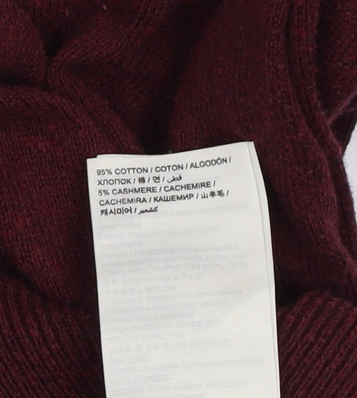 Superdry Men's Red V-Neck Pullover Jumper L