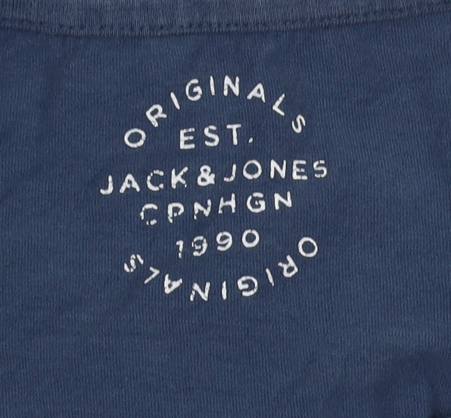 Jack & Jones Blue Graphic Print Men's T-Shirt L