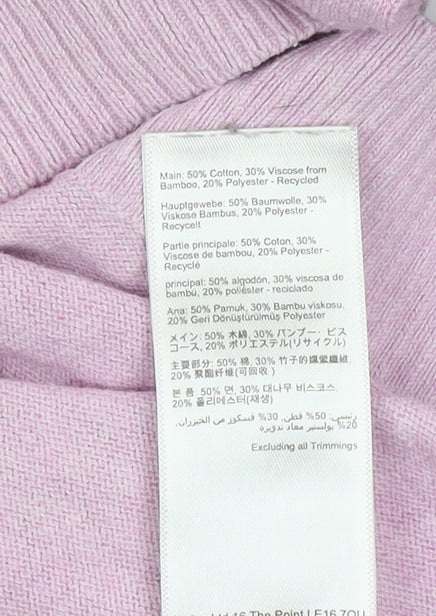 Joules Women’s Pink Embroidered Pullover Jumper Size 6