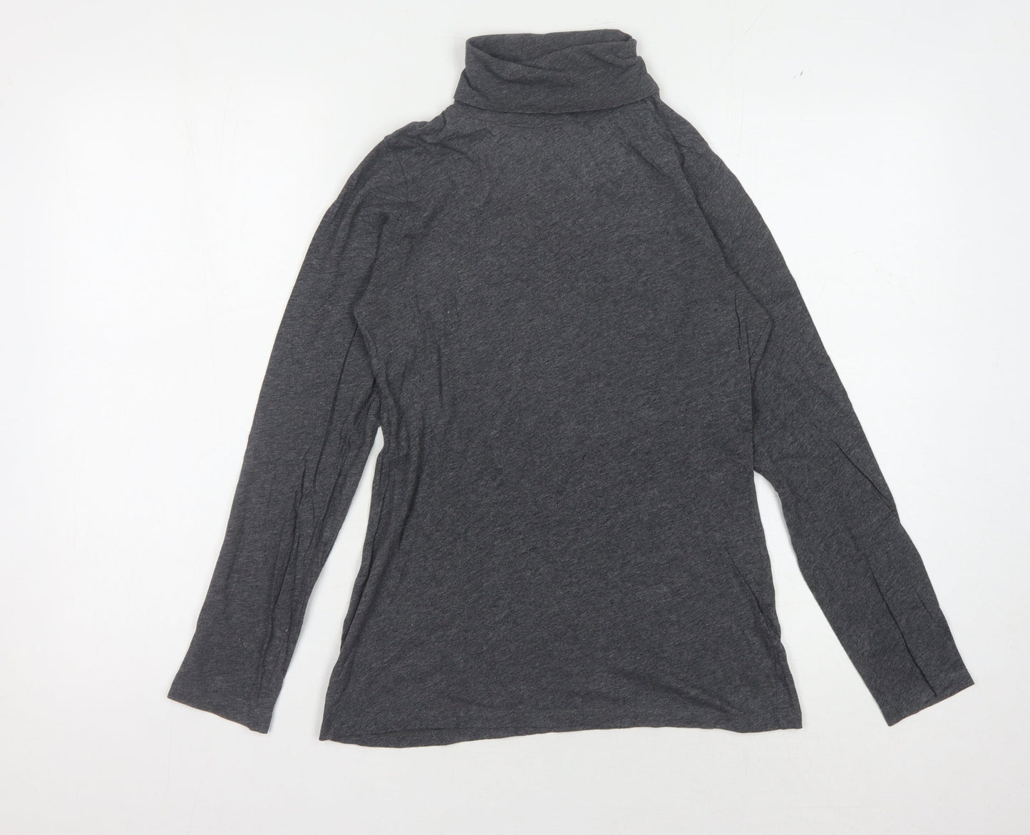 Laura Ashley Grey Roll Neck T-Shirt, Women's UK 10