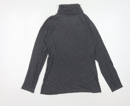 Laura Ashley Grey Roll Neck T-Shirt, Women's UK 10