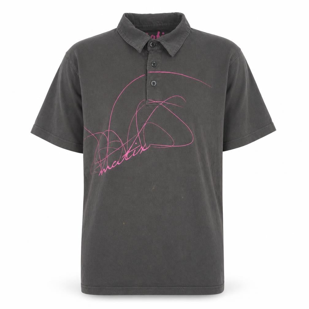 Matix Unisex Grey Cotton Polo Shirt | L | Casual Classic