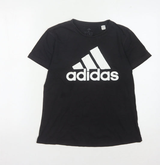 Adidas Women's Black Logo T-Shirt - Size S, Casual Wear