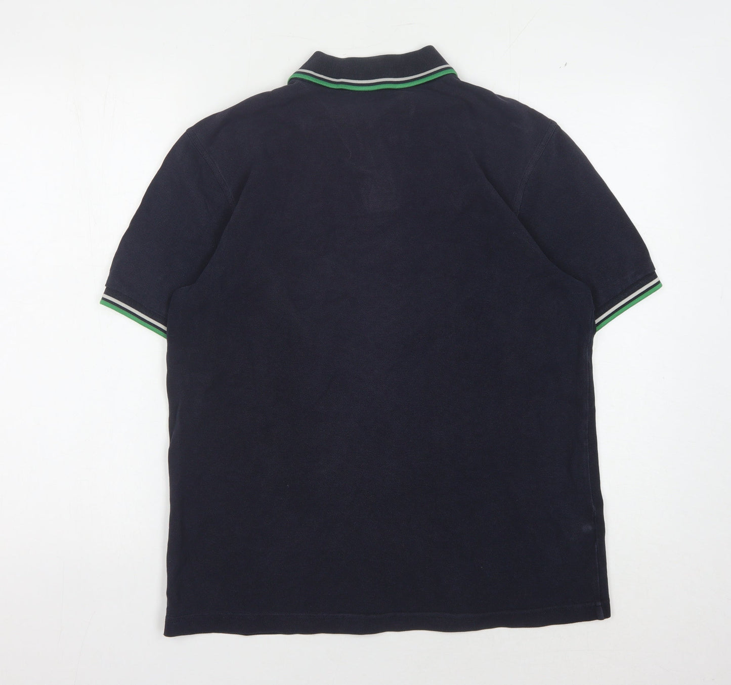 Fred Perry Men's Blue Polo Shirt M Short Sleeve