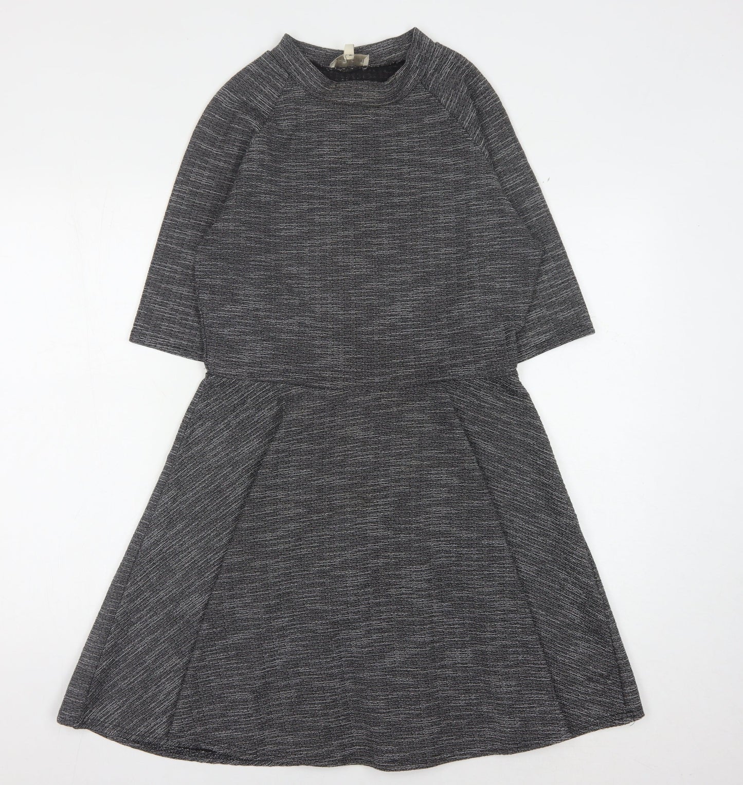 Apricot Women's Grey Striped Dress Size 12