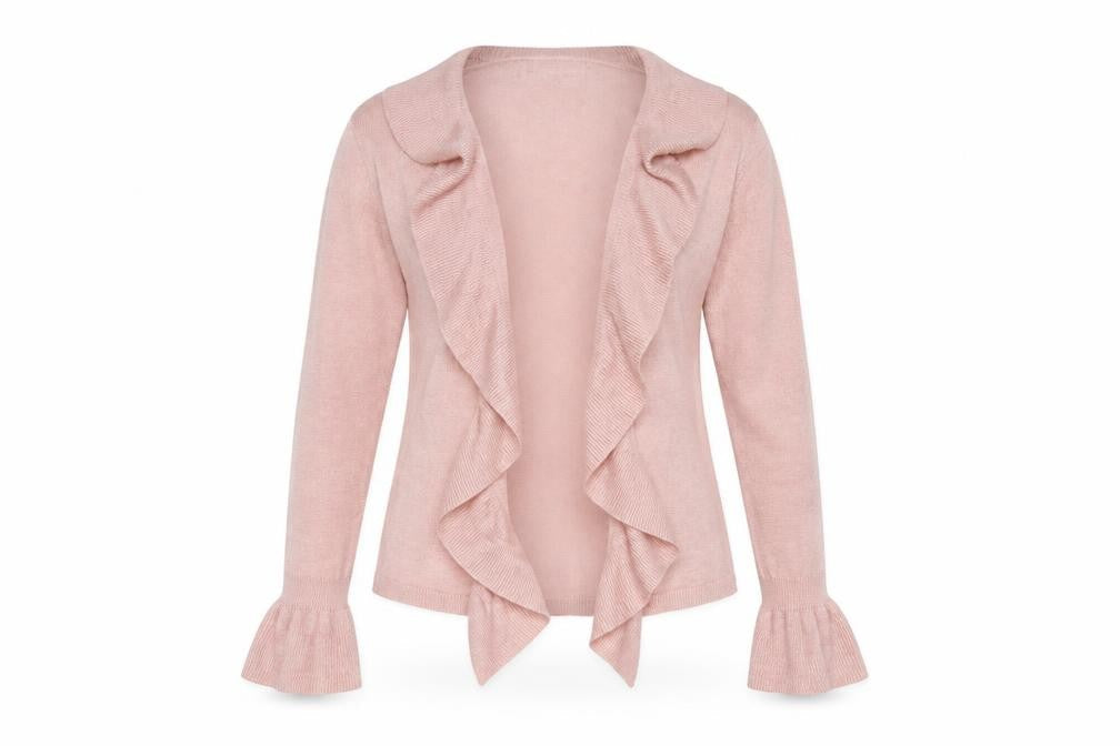 Phase Eight Women's Pink Open Front Cardigan XS Linen Blend