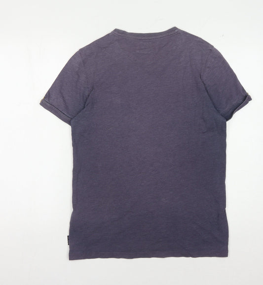 Ted Baker Men's Purple Crew Neck T-Shirt - Size M