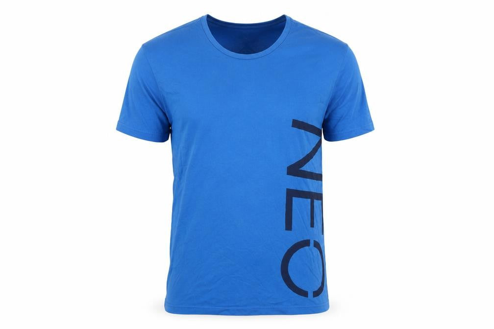 Mens UK Size L adidas Blue  Cotton T-Shirt