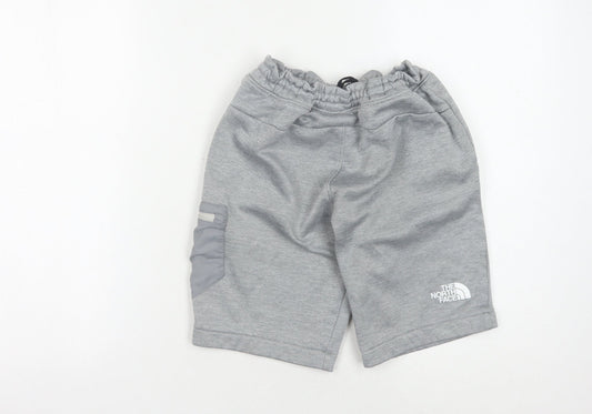 The North Face Boys Grey Sweat Shorts L - Casual Style