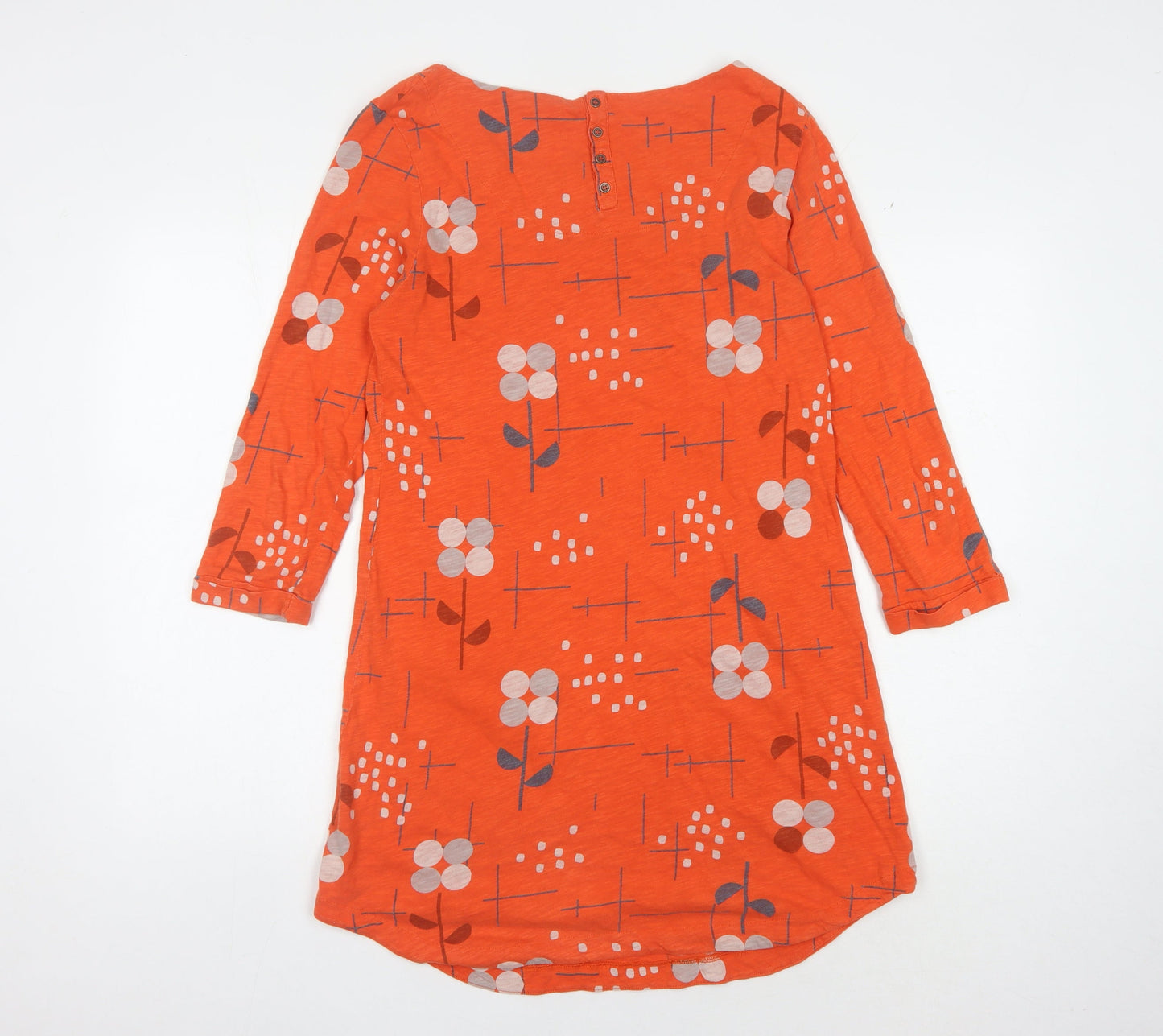 White Stuff Women’s Orange Floral Shift Dress 10