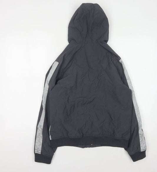 Lyle & Scott Boys Grey Bomber Jacket, 12-13 Years, Hooded, Zip