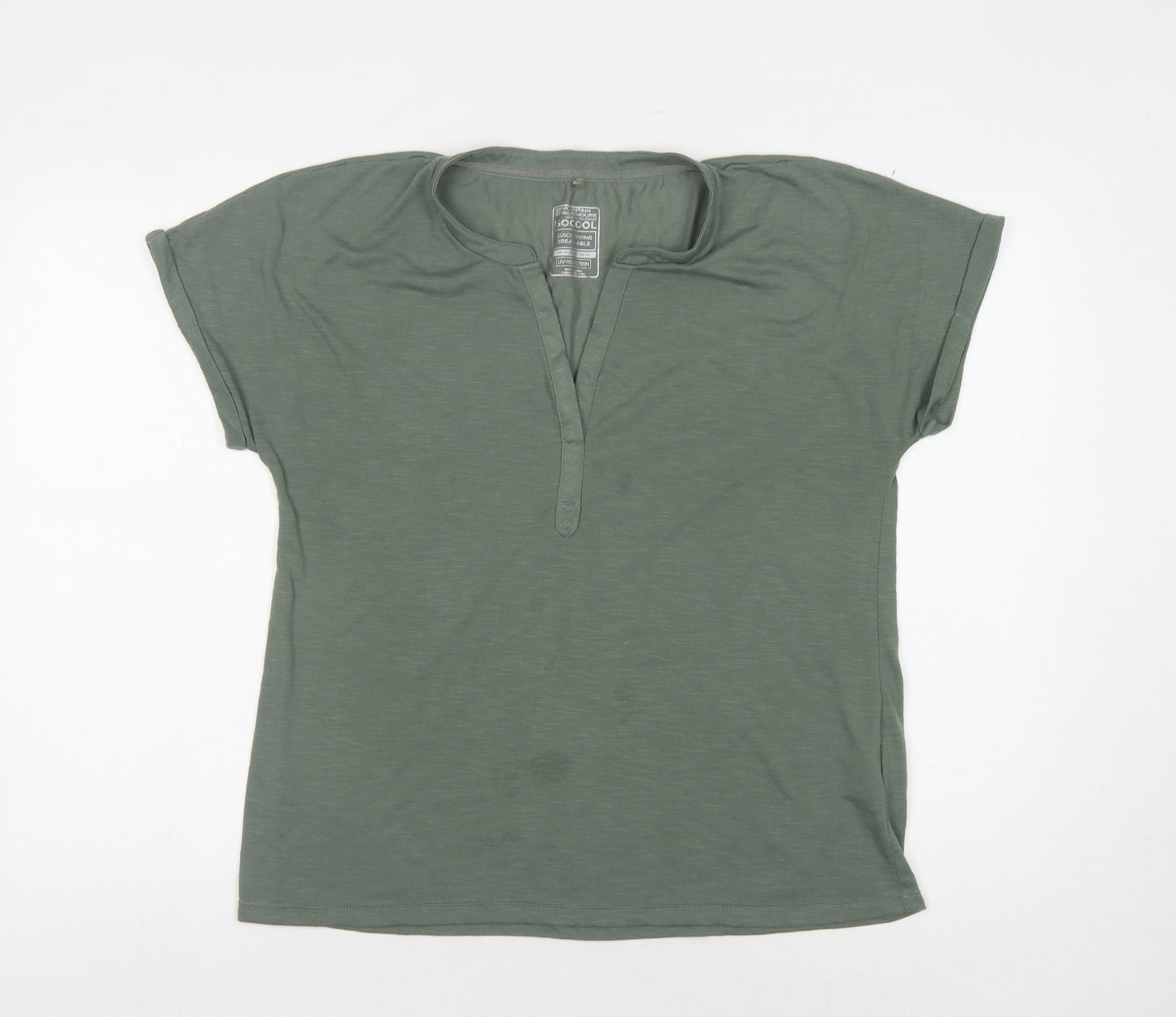 Mountain Warehouse Women's Green T-Shirt Size 12