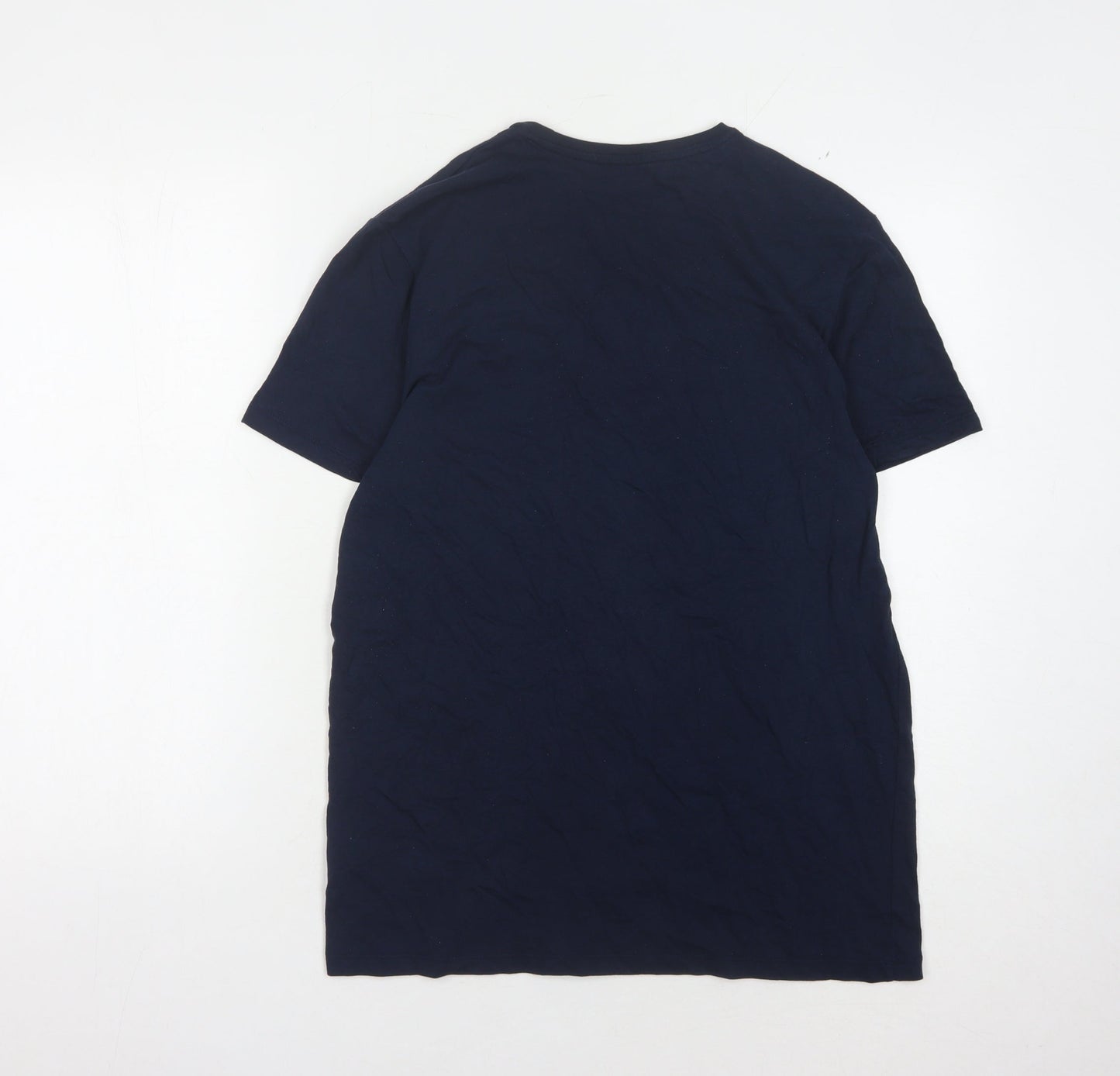 Coca-Cola Men's Blue Christmas T-Shirt M