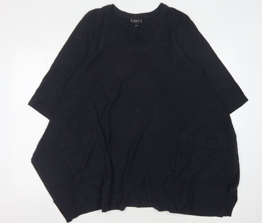 Capri Women's Black Tunic with Pockets, S/M