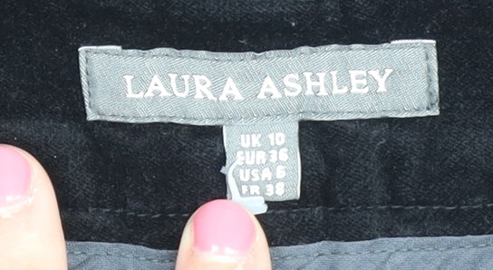 Laura Ashley Women's Black Trousers Size 10