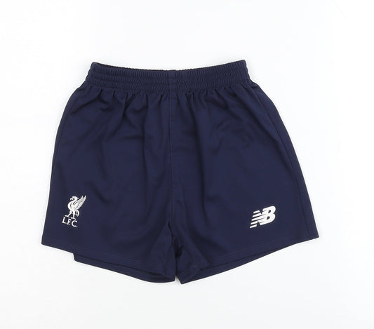 New Balance Boys Blue Athletic Football Shorts 6-7 Years