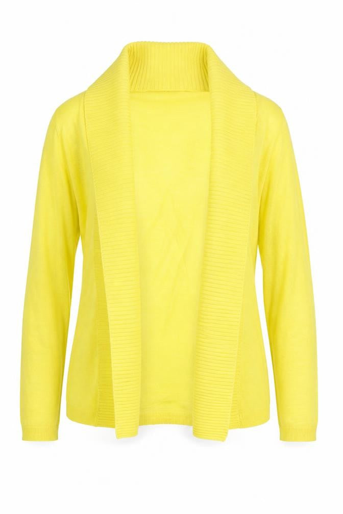 Womens UK XS Regular Banana Republic Yellow Cardigan Open-Knit