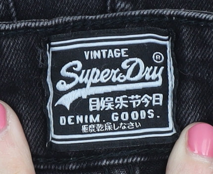 SuperDry Women's Black Denim Skirt XS