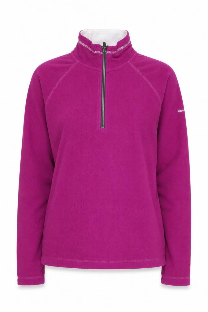 Womens UK 10 Regular Trespass Pink Full Zip Sweatshirt