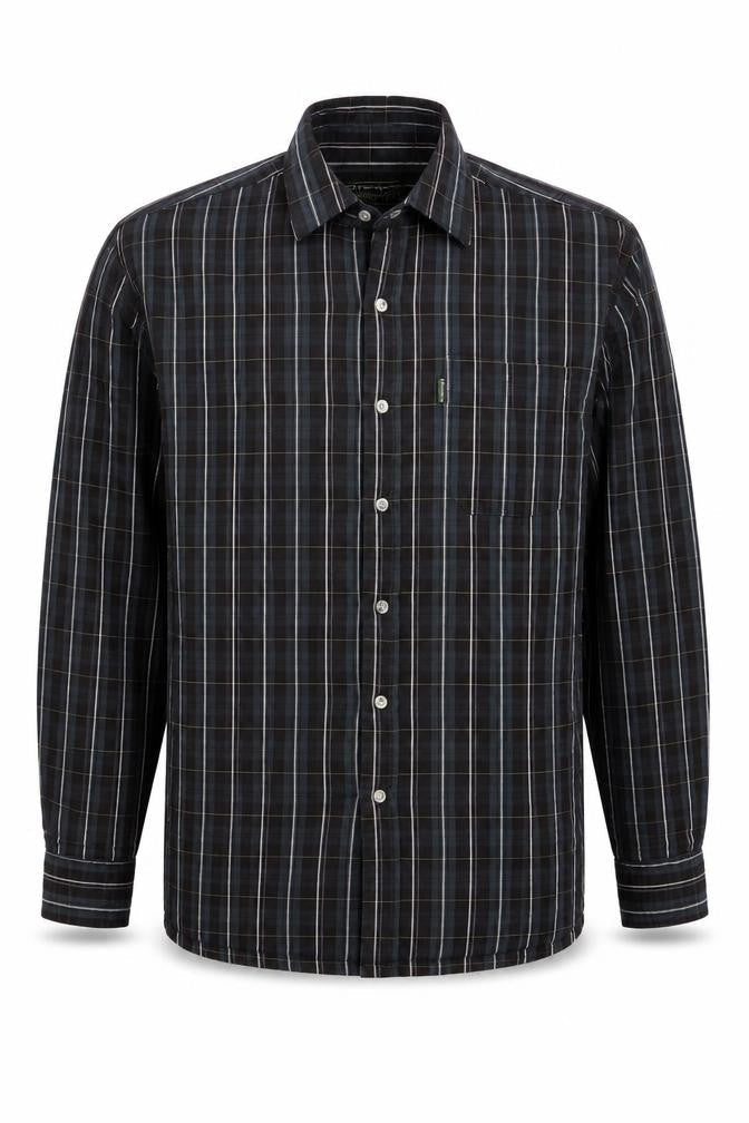 Champion Men's Black Check Flannel Shirt M