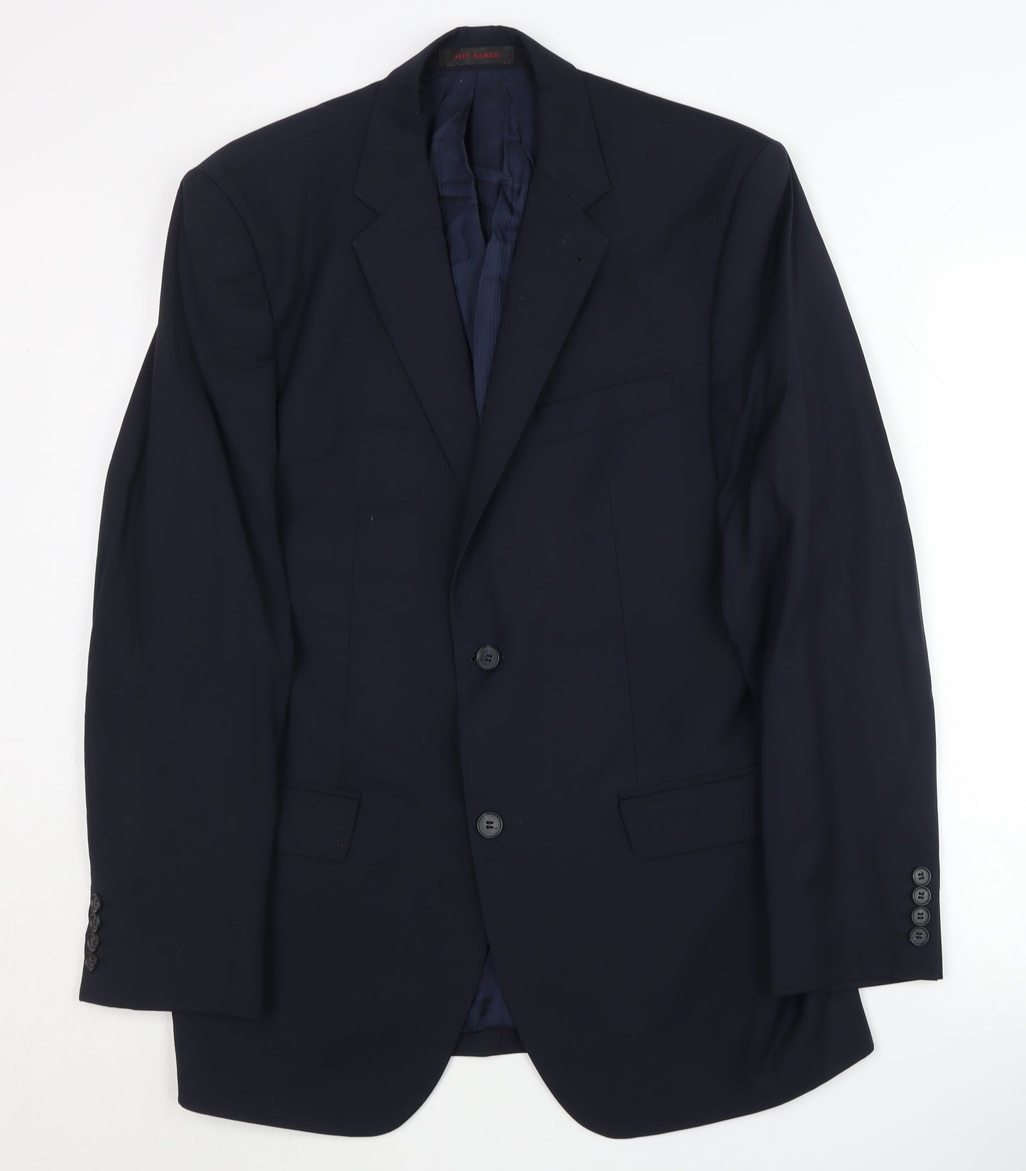Jeff Banks Men's Blue Blazer 40 Regular Business Jacket