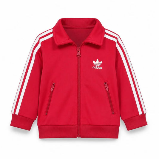 Adidas Unisex Red Baby Track Jacket 6-9 Months