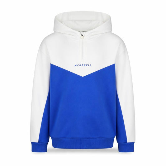 McKenzie Boys Blue & White 1/4 Zip Hoodie, 5-6 Years