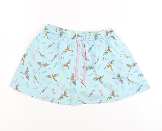 Mountain Warehouse Girls Blue Parrot Skater Skirt 5-6 Years