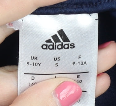 Adidas Boys Blue Athletic Football Shorts 9-10 Years