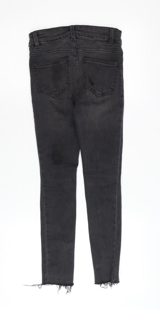 New Look Girls Black Skinny Ripped Jeans Age 9 Years