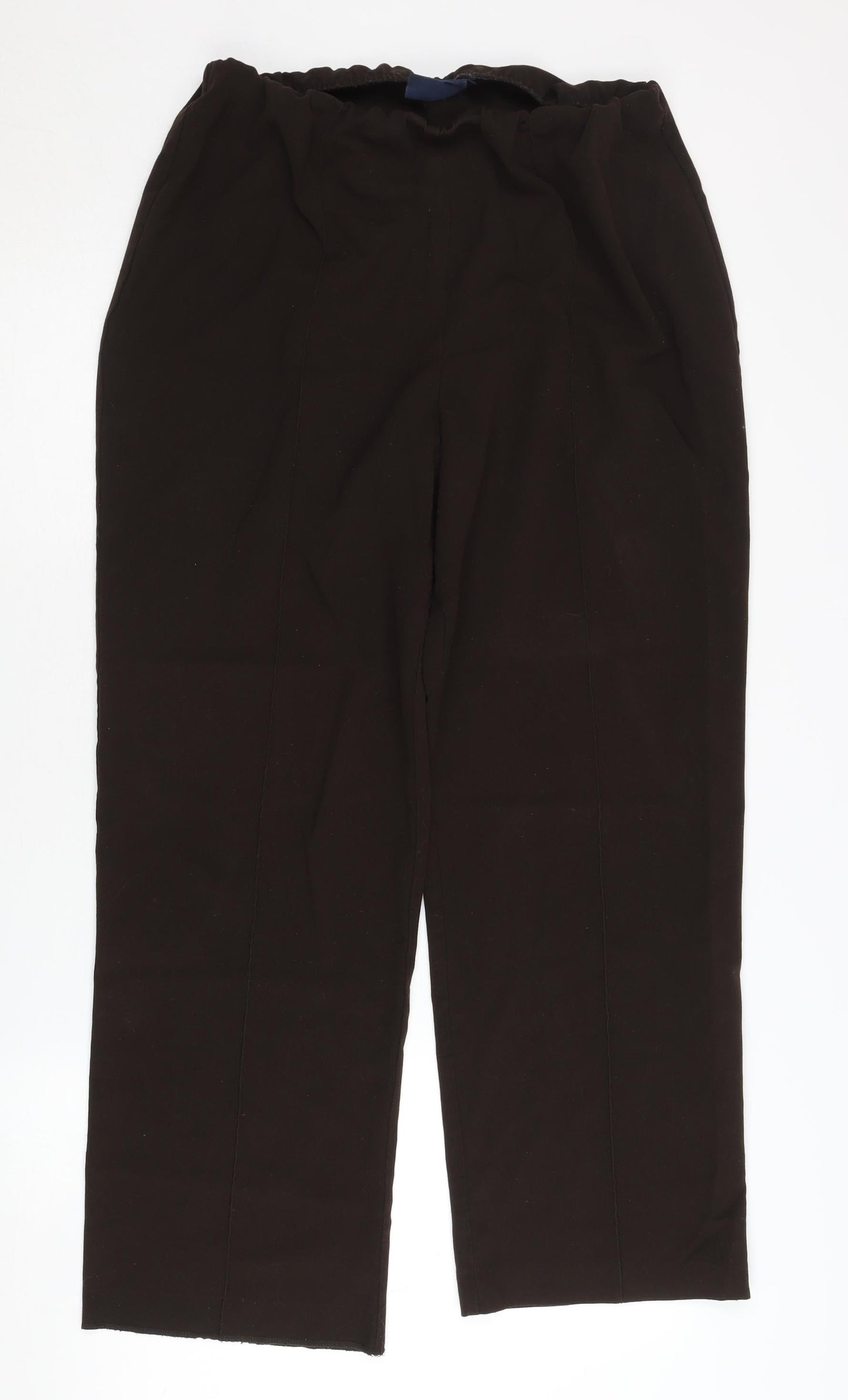 Isle Women's Black Trousers, Size 16, Flat Front