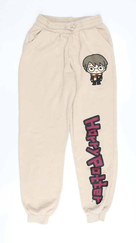 Harry Potter Boys Beige Jogger Trousers 12-13 Years