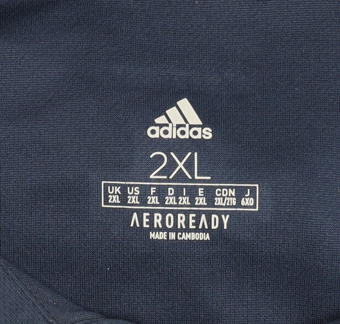 Adidas Men's Blue 2XL Polo Shirt