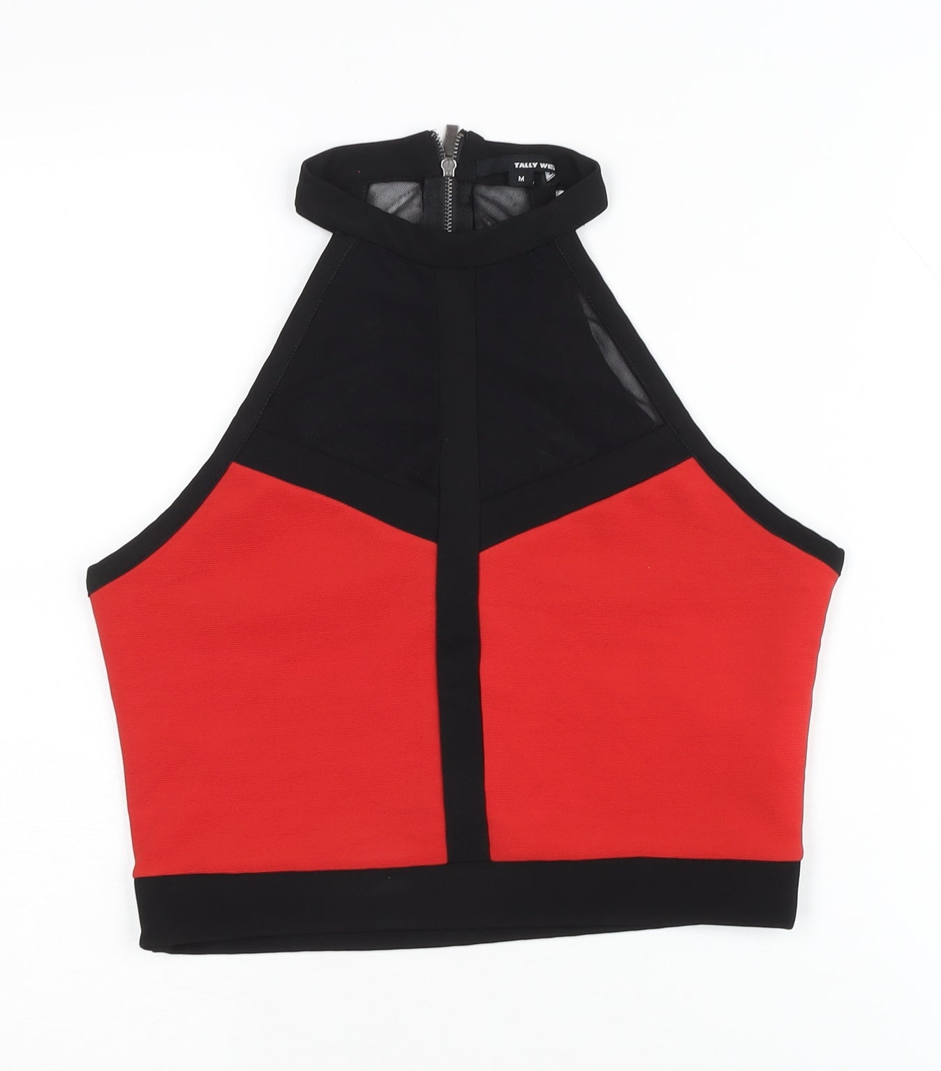Tally Weijl Women's Red Cropped Tank Top, Size M