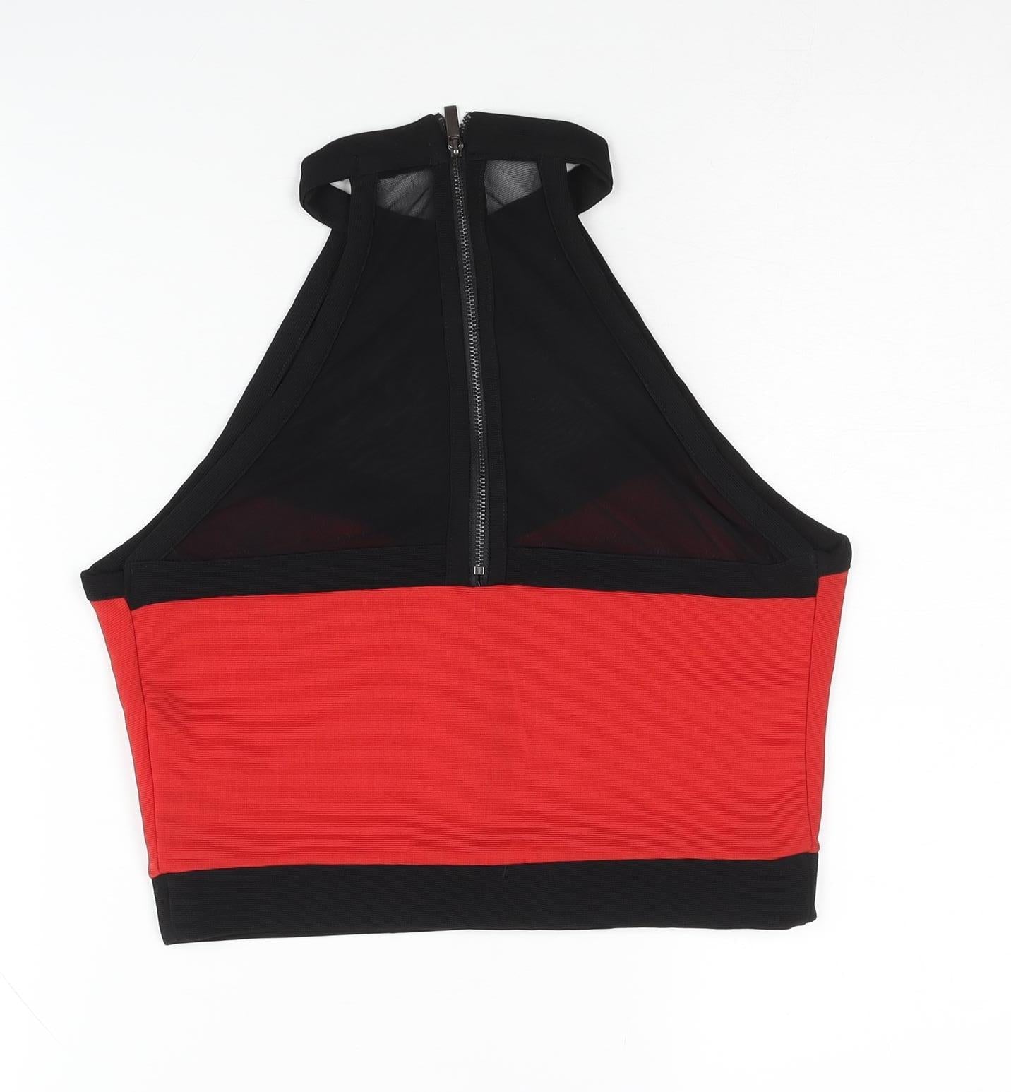 Tally Weijl Women's Red Cropped Tank Top, Size M