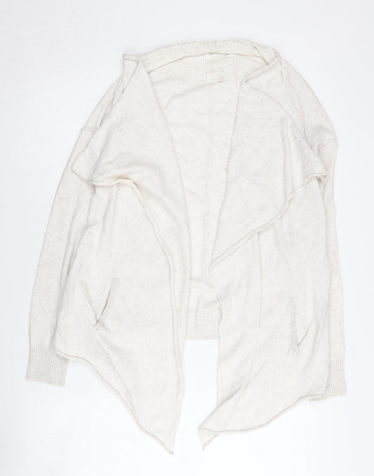 Fat Face Women's Ivory Open Front Cardigan Size 10