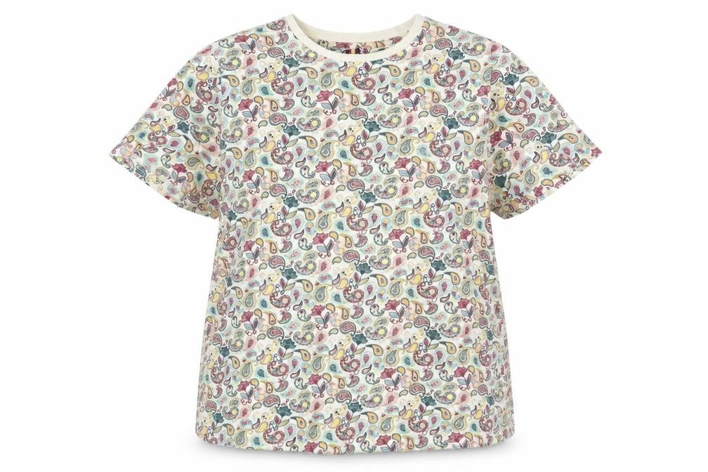 Soviet Womens Multicoloured Paisley T-Shirt XL